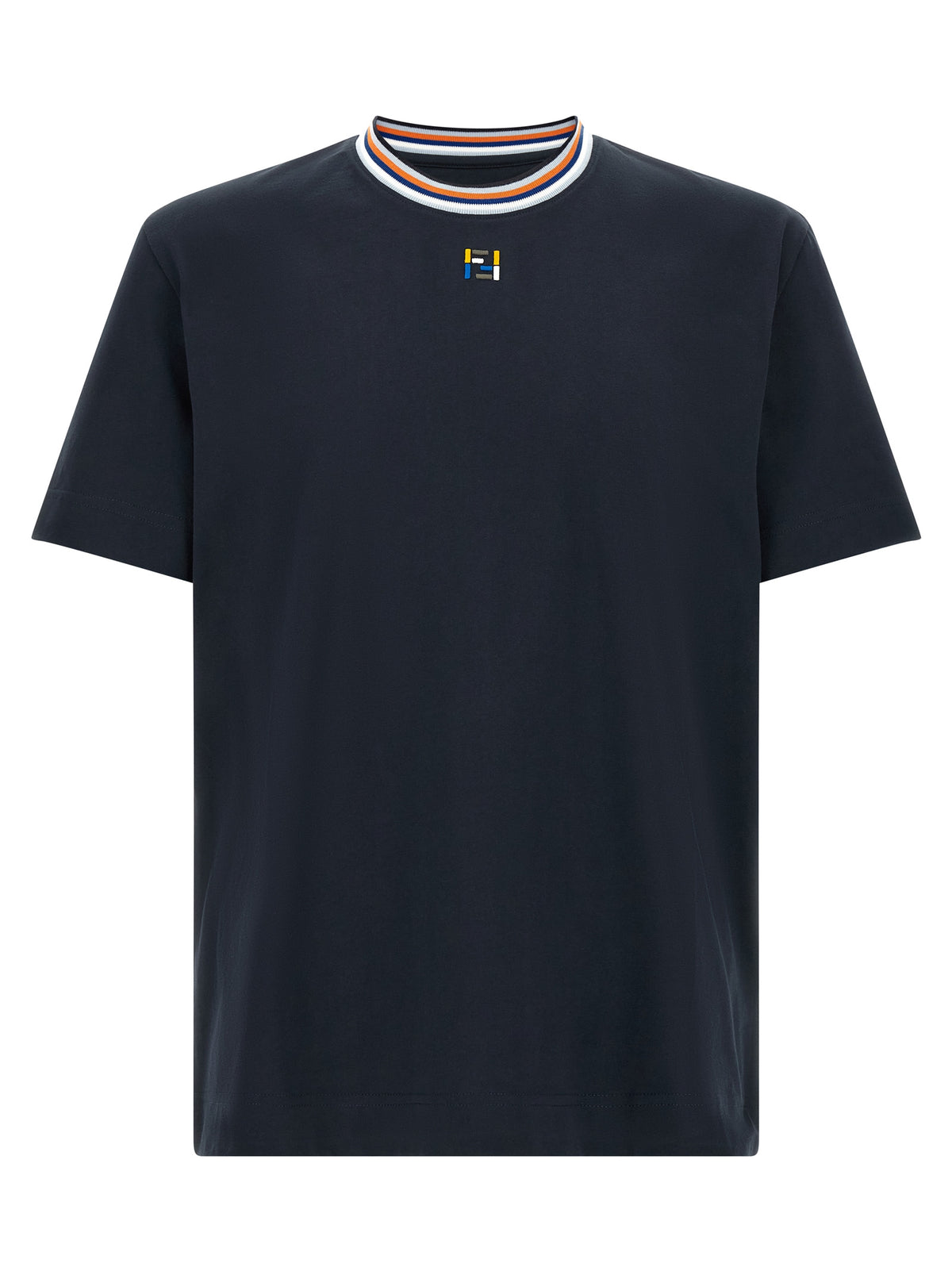 Fendi Blue Cotton T-Shirt