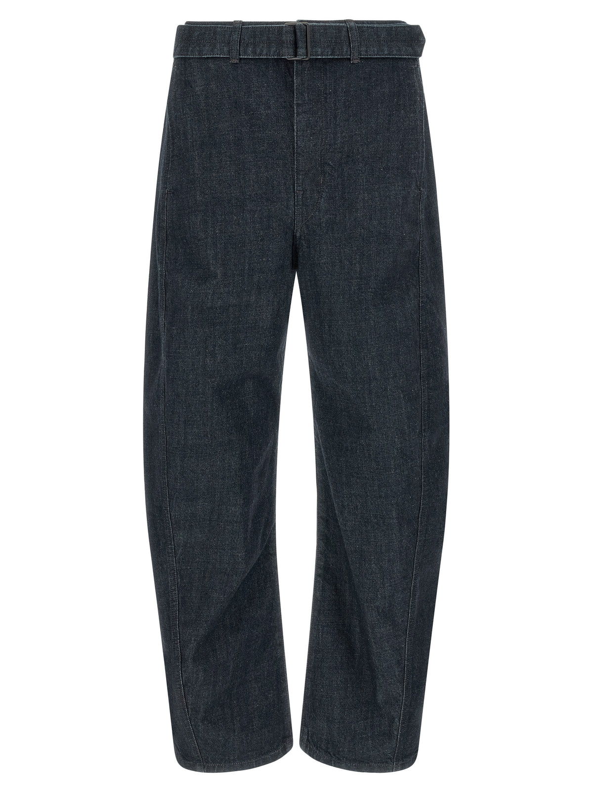 Lemaire Blue Cotton Tapered Jeans
