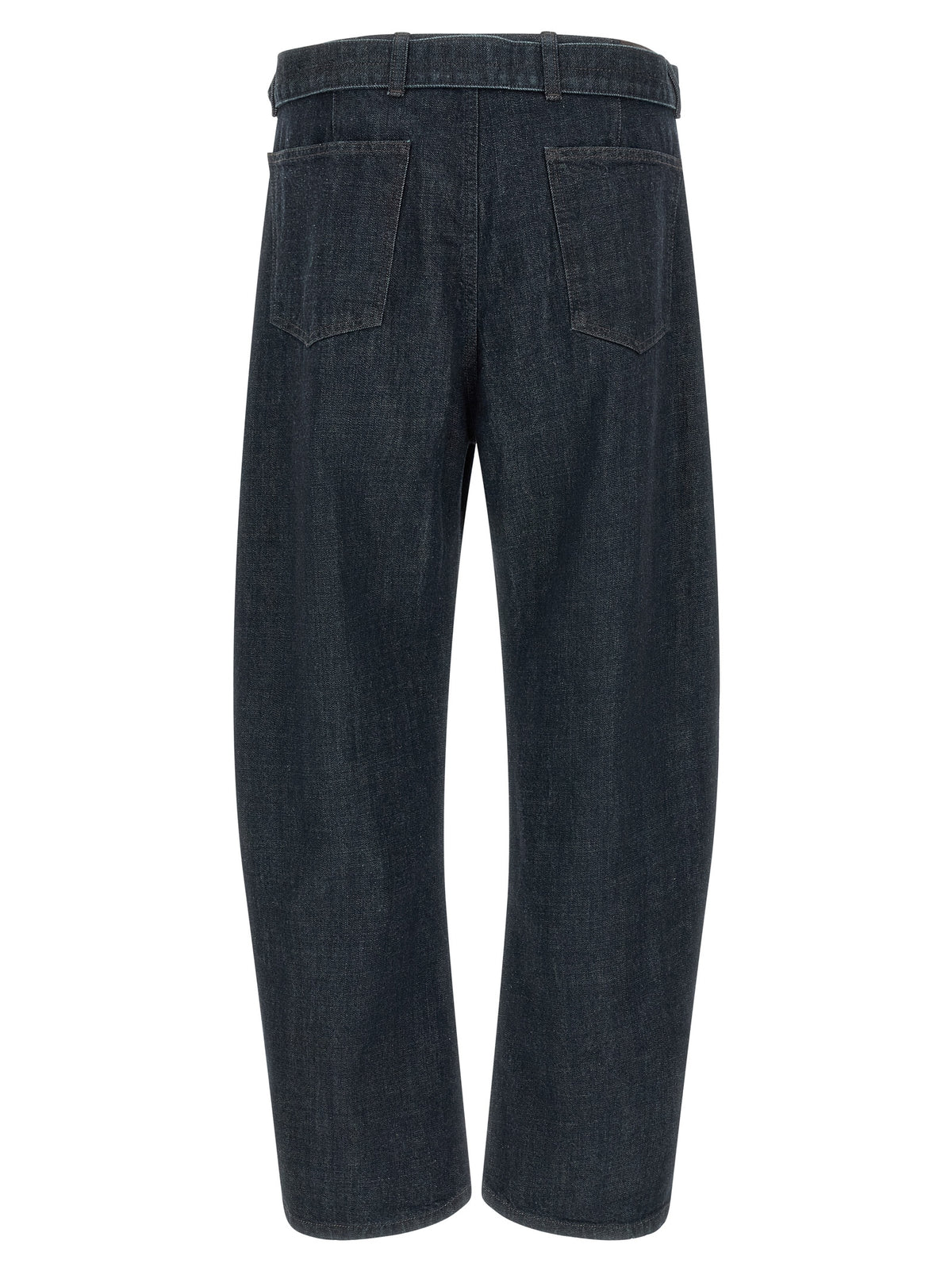 Lemaire Blue Cotton Tapered Jeans