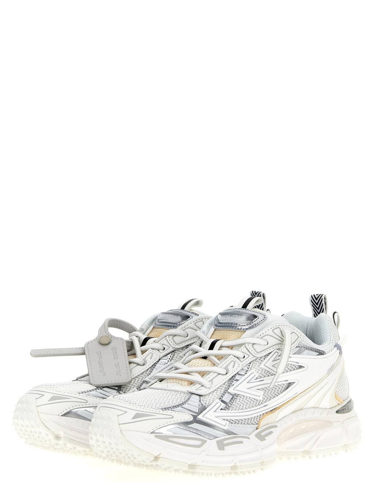 Off-White White Polyethylene Athletic Sneakers