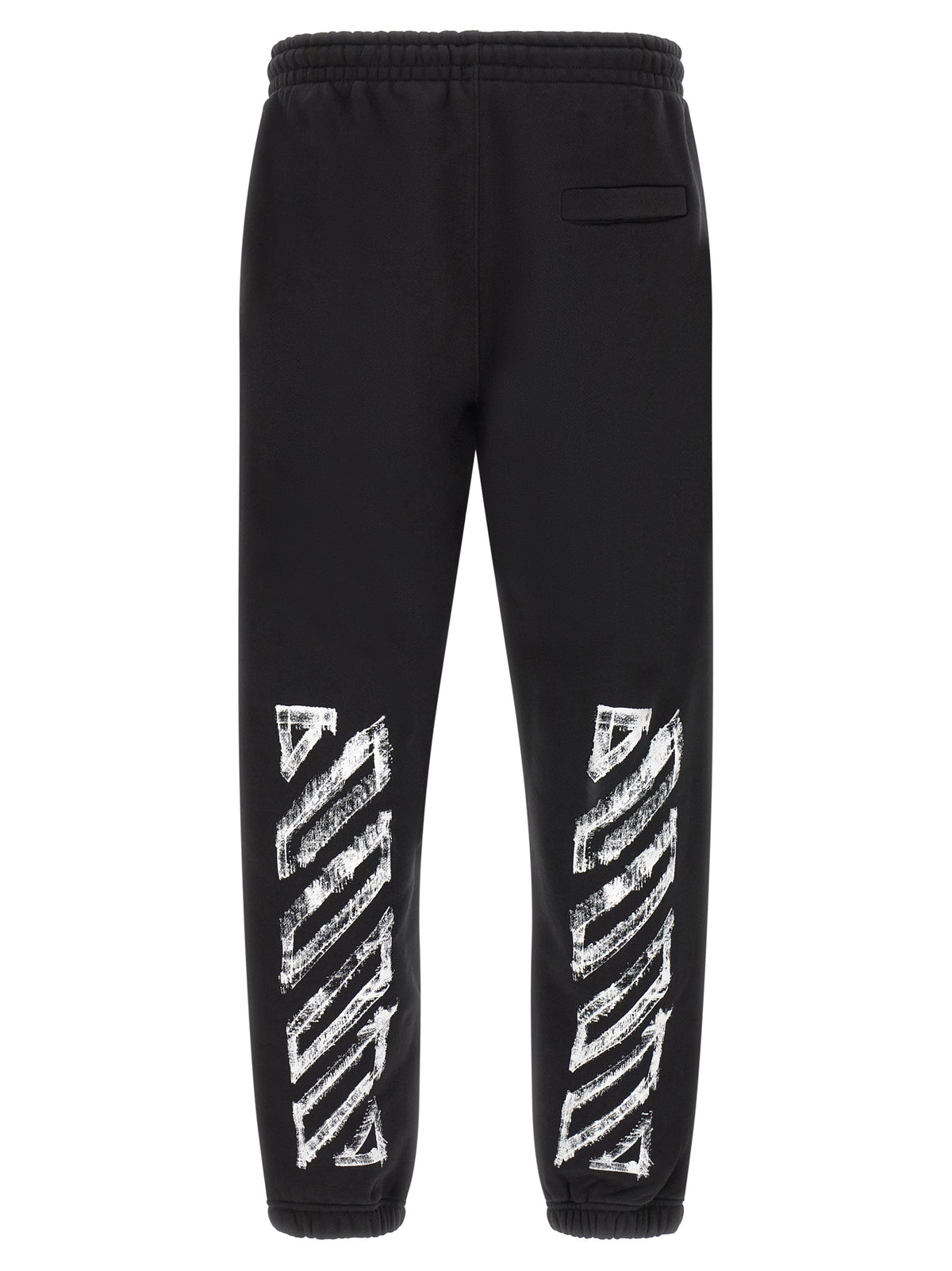 Off-White Black Cotton Joggers (Workout Pants)