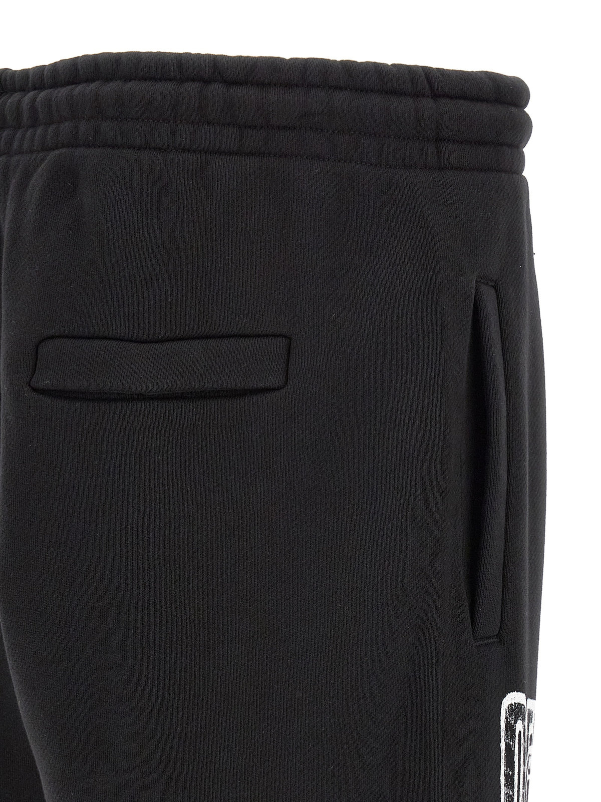 Off-White Black Cotton Joggers (Workout Pants)