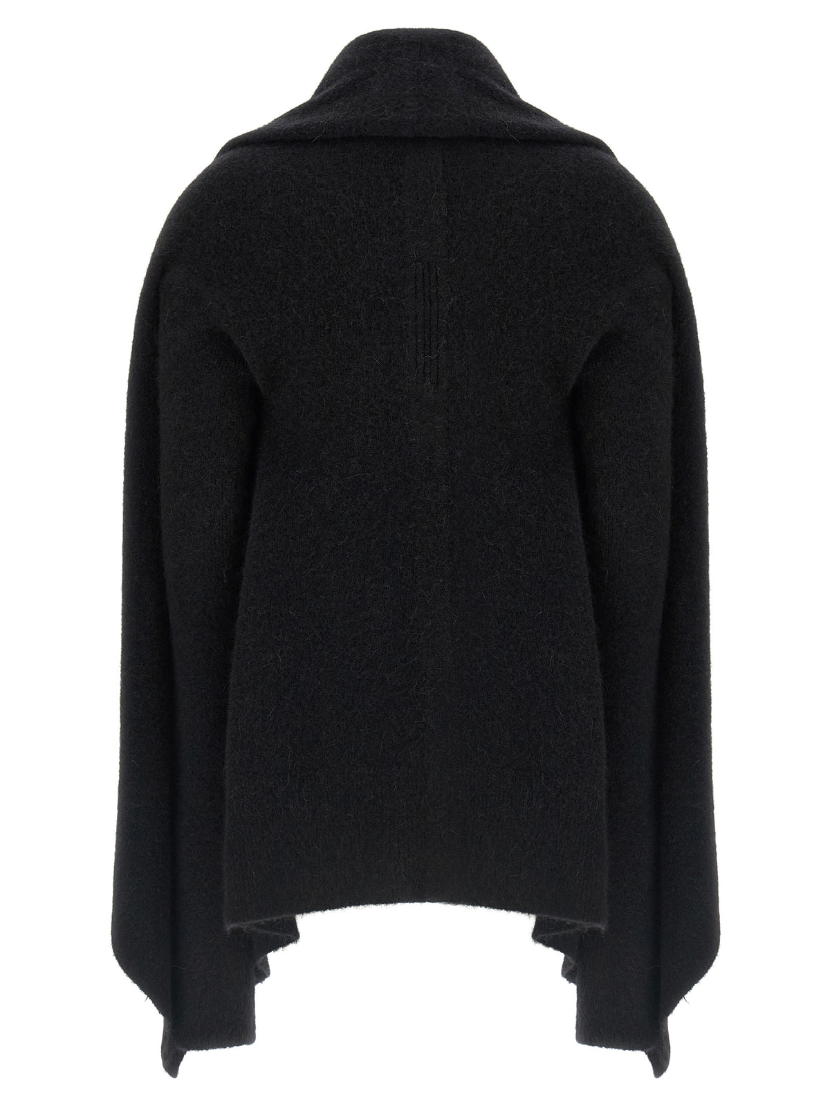 Rick Owens Black Marabou Cardigan
