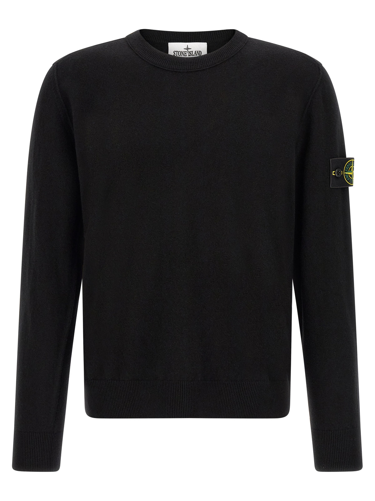 Stone Island Black Virgin Wool Cardigan