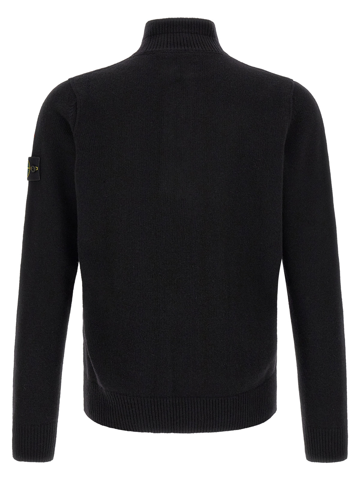 Stone Island Black Virgin Wool Cardigan