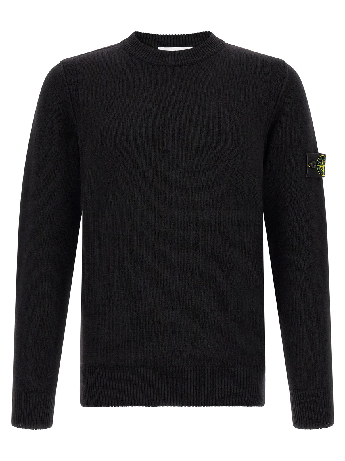 Stone Island Black Virgin Wool Cardigan
