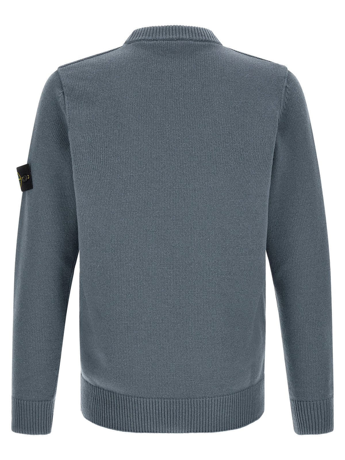 Stone Island Blue Virgin Wool Cardigan