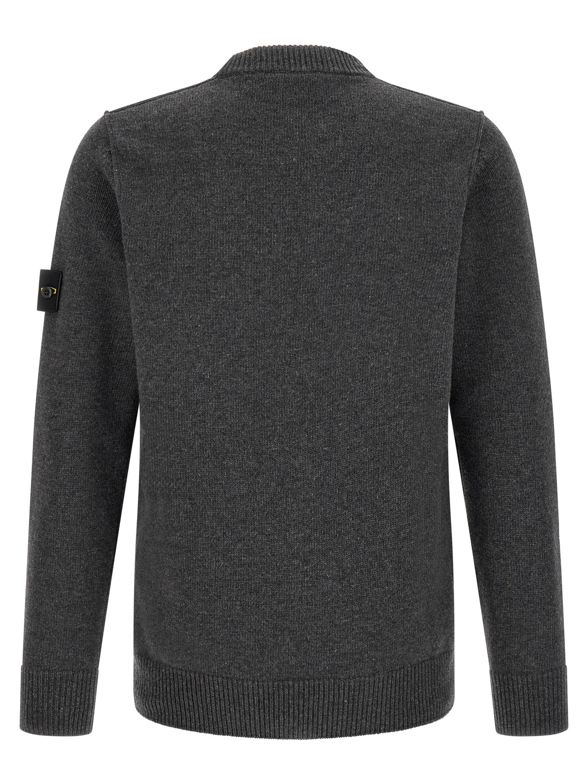 Stone Island Gray Virgin Wool Cardigan