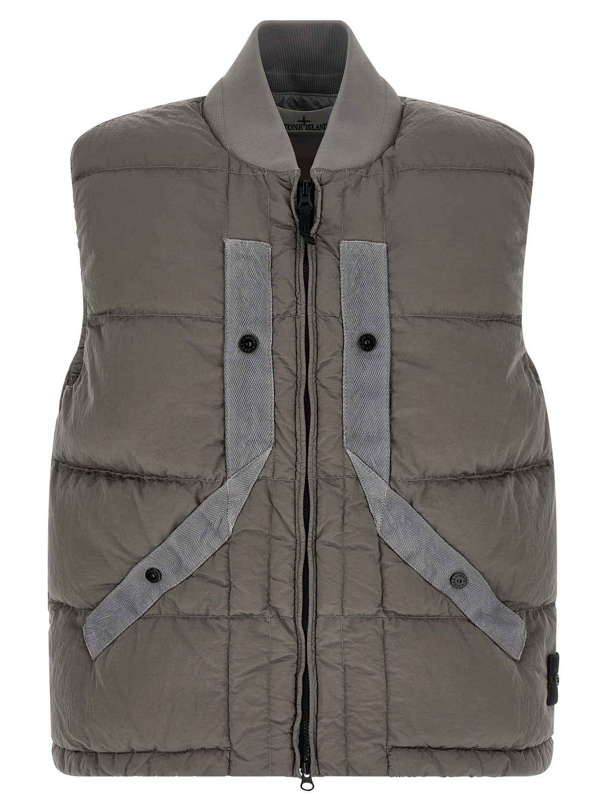 Stone Island Gray Polyamide Sleeveless Jacket