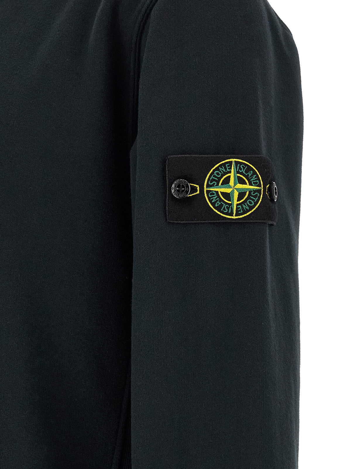 Stone Island Blue Cotton Sweatshirt