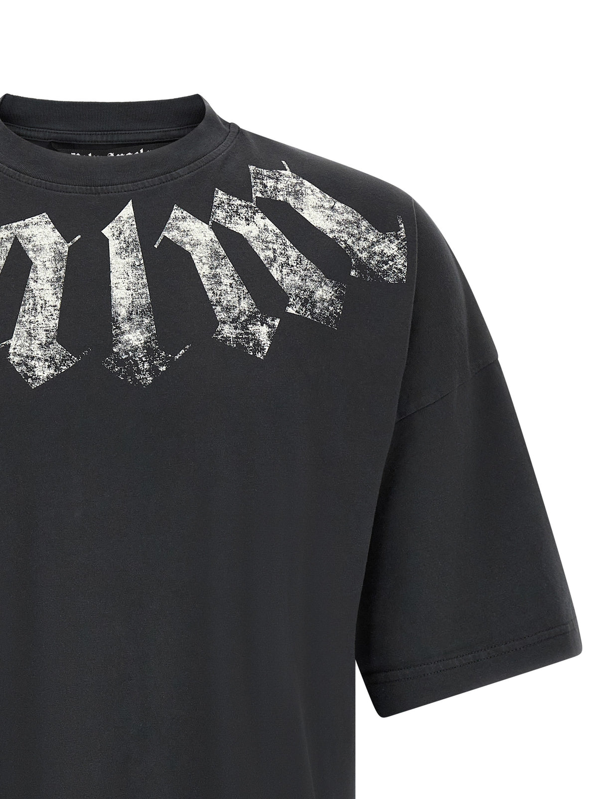 Palm Angels Black Cotton T-Shirt