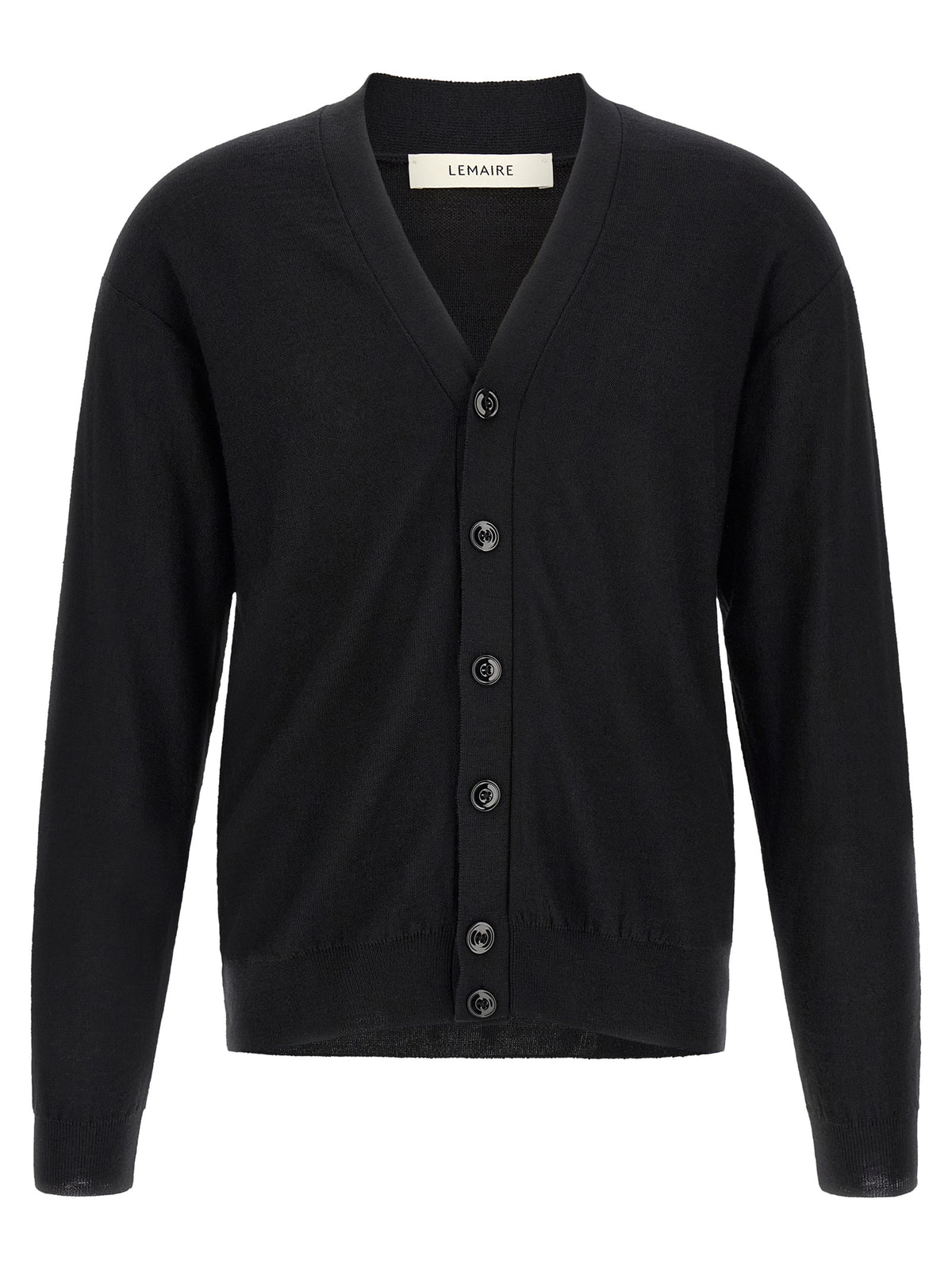 Lemaire Black Wool Cardigan