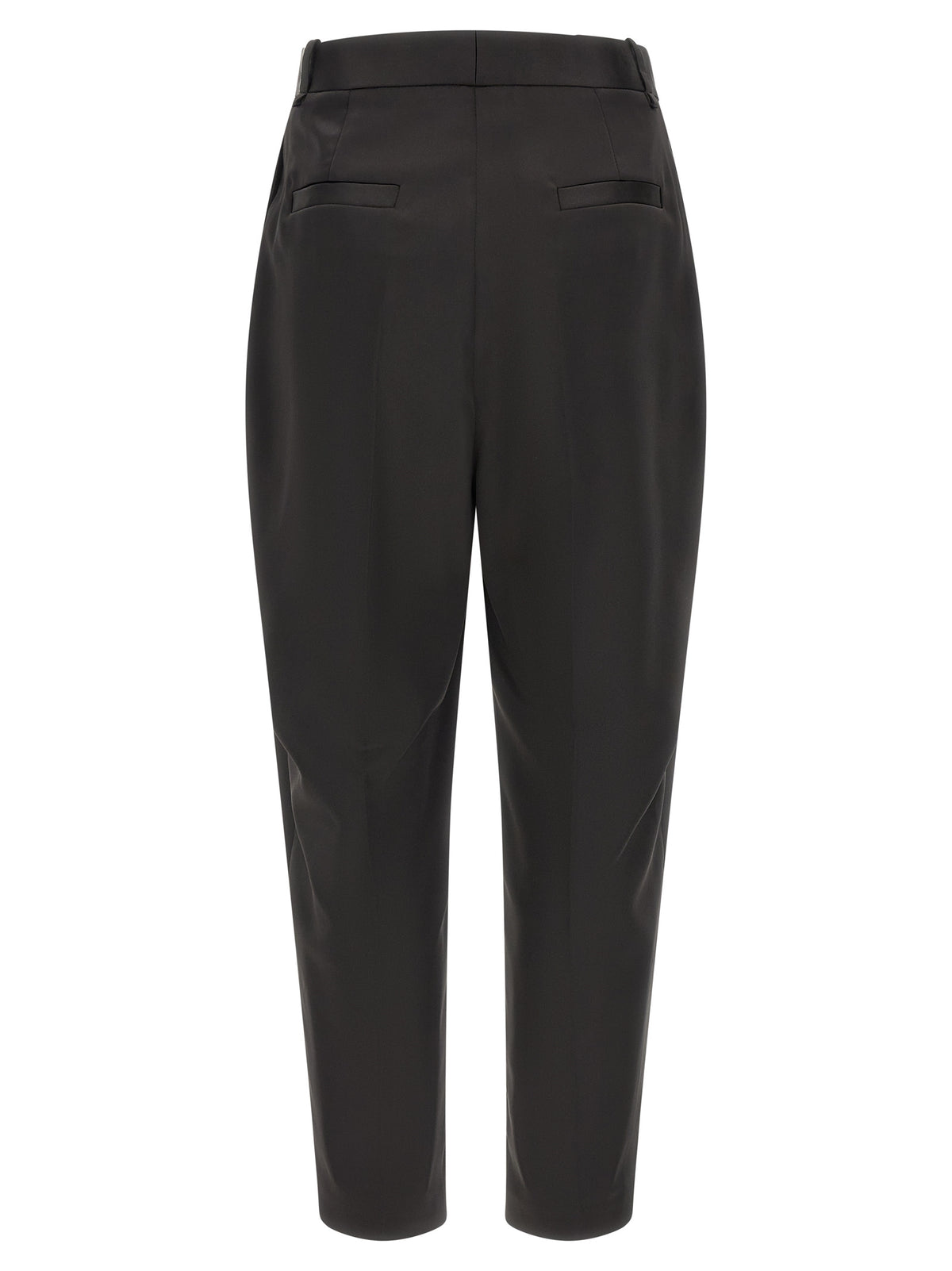 Elisabetta Franchi Black Polyester Cropped Pants