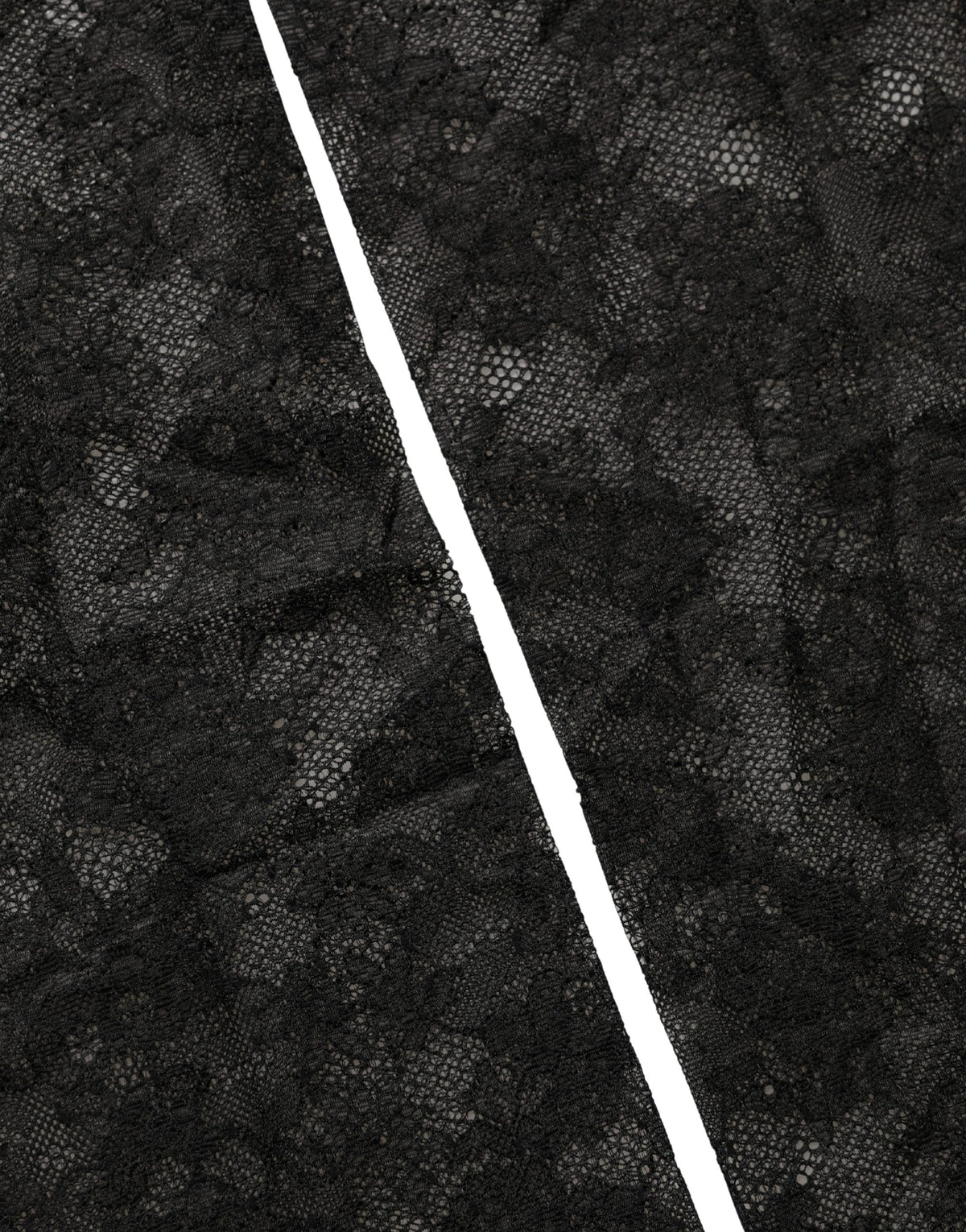 Dolce & Gabbana Black Floral Lace Nylon Stretch Knee High Socks