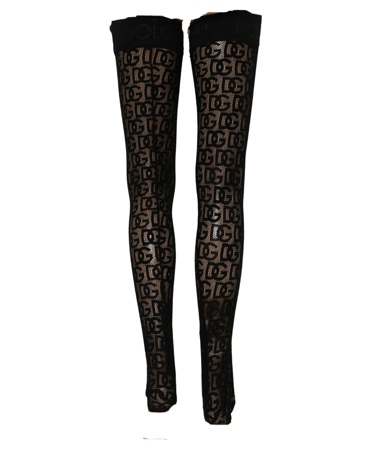 Dries Van Noten Violet Floral Fishnet Tights Stockings Pantyhose Socks