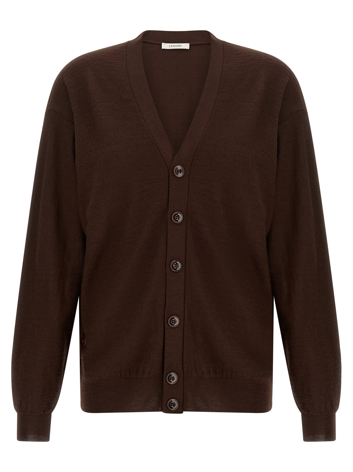 Lemaire Bordeaux Wool Cardigan