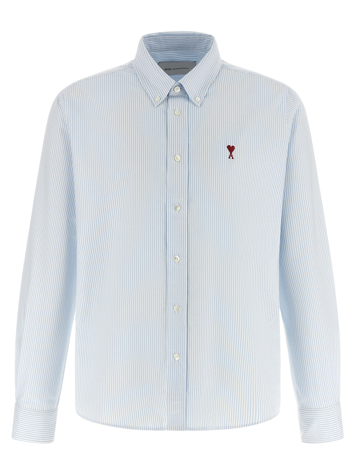 Ami Paris Blue Cotton Blouse