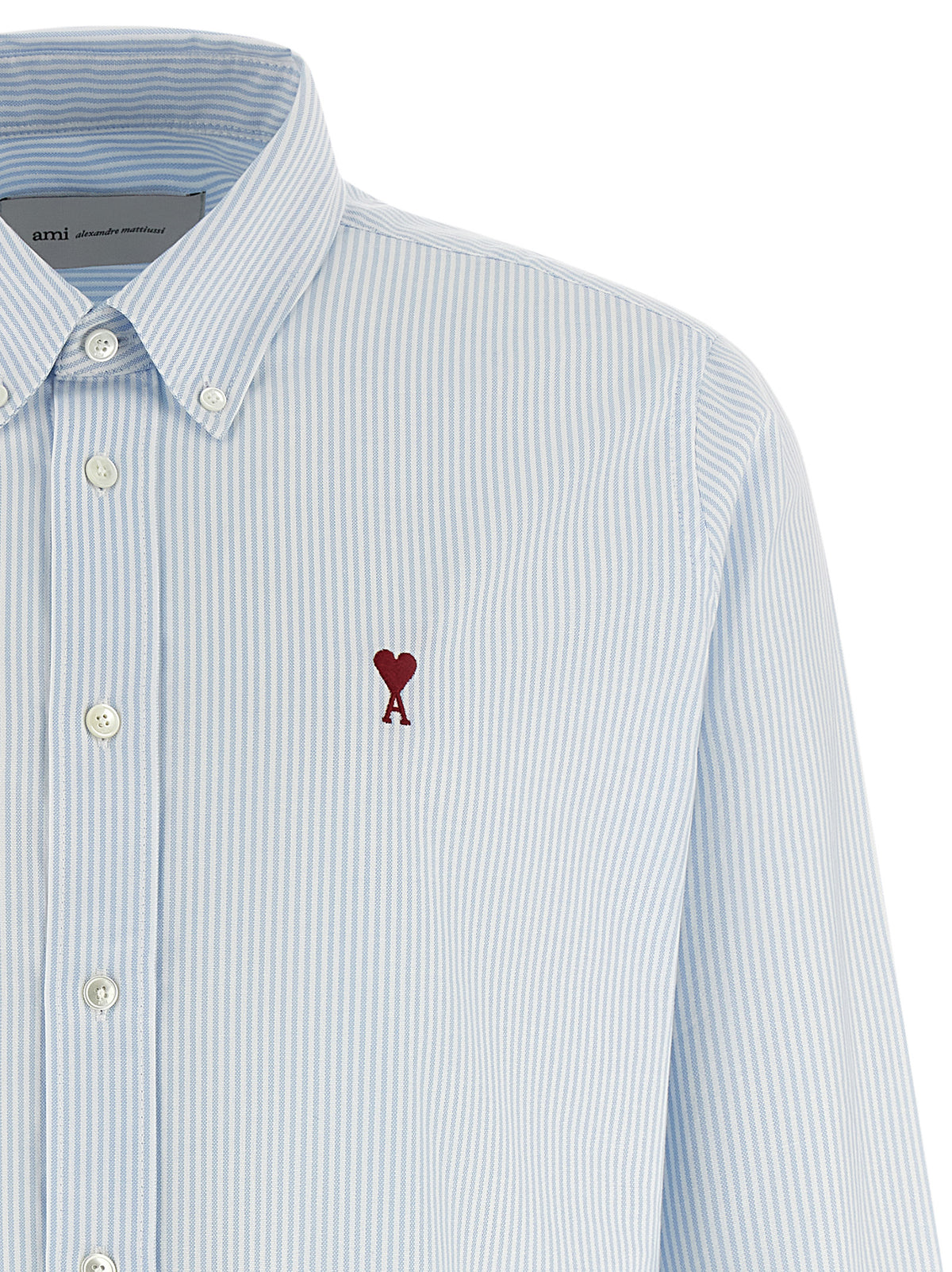 Ami Paris Blue Cotton Blouse