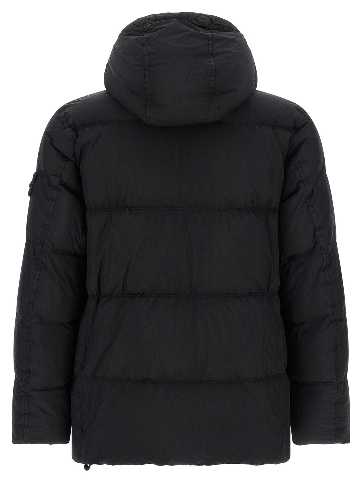 Stone Island Black Polyamide Full-Length Jacket