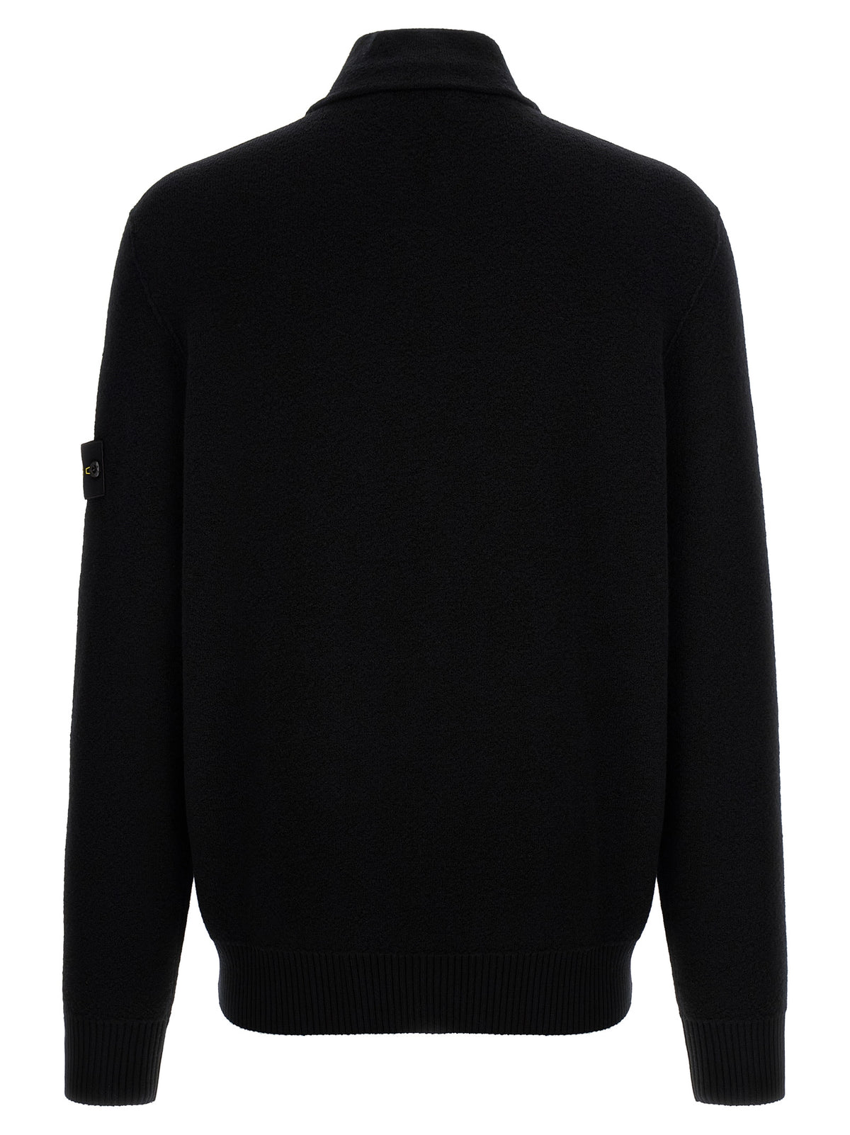 Stone Island Black Virgin Wool Cardigan