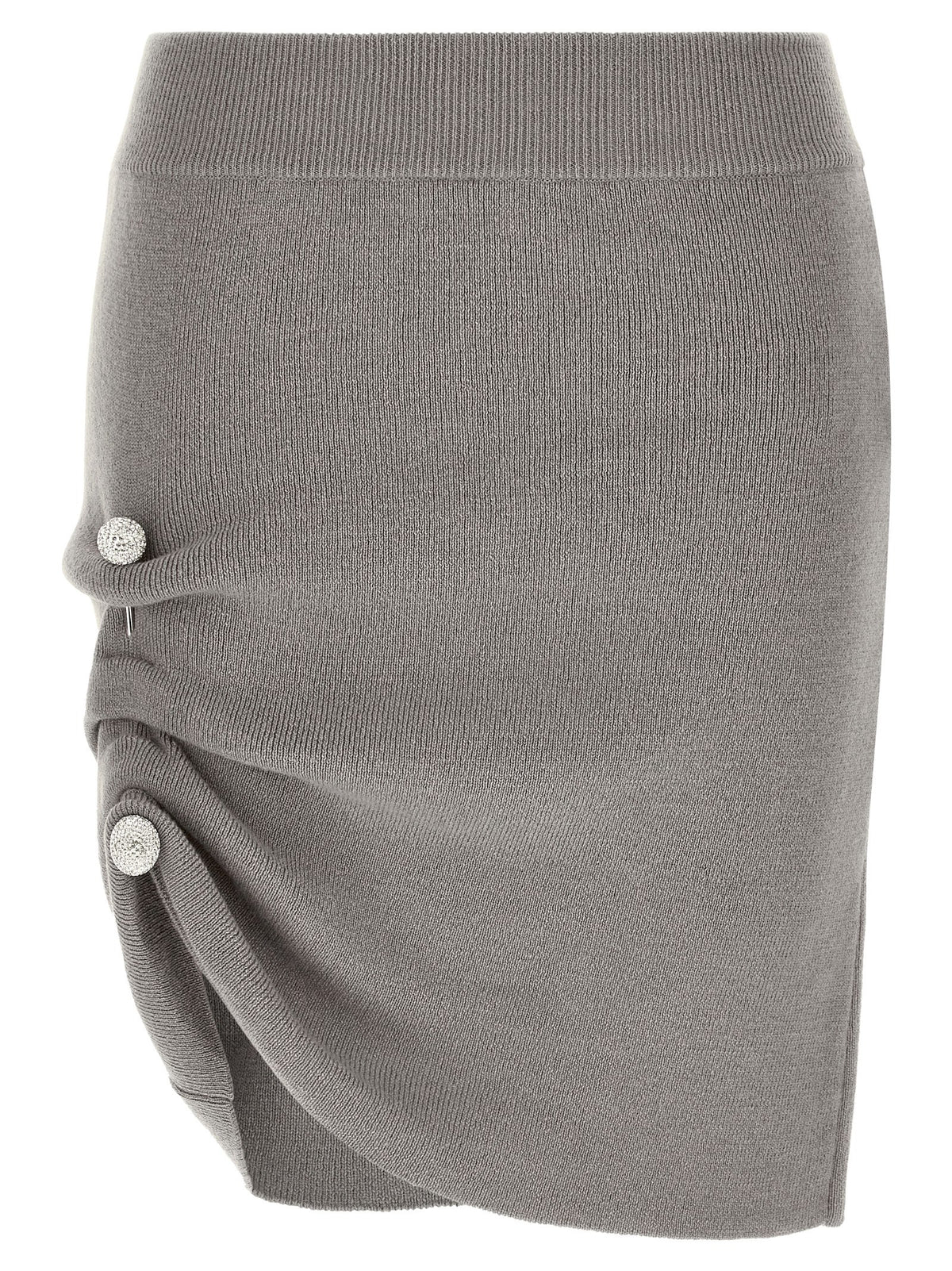 Giuseppe Di Morabito Gray Virgin Wool Long Skirt