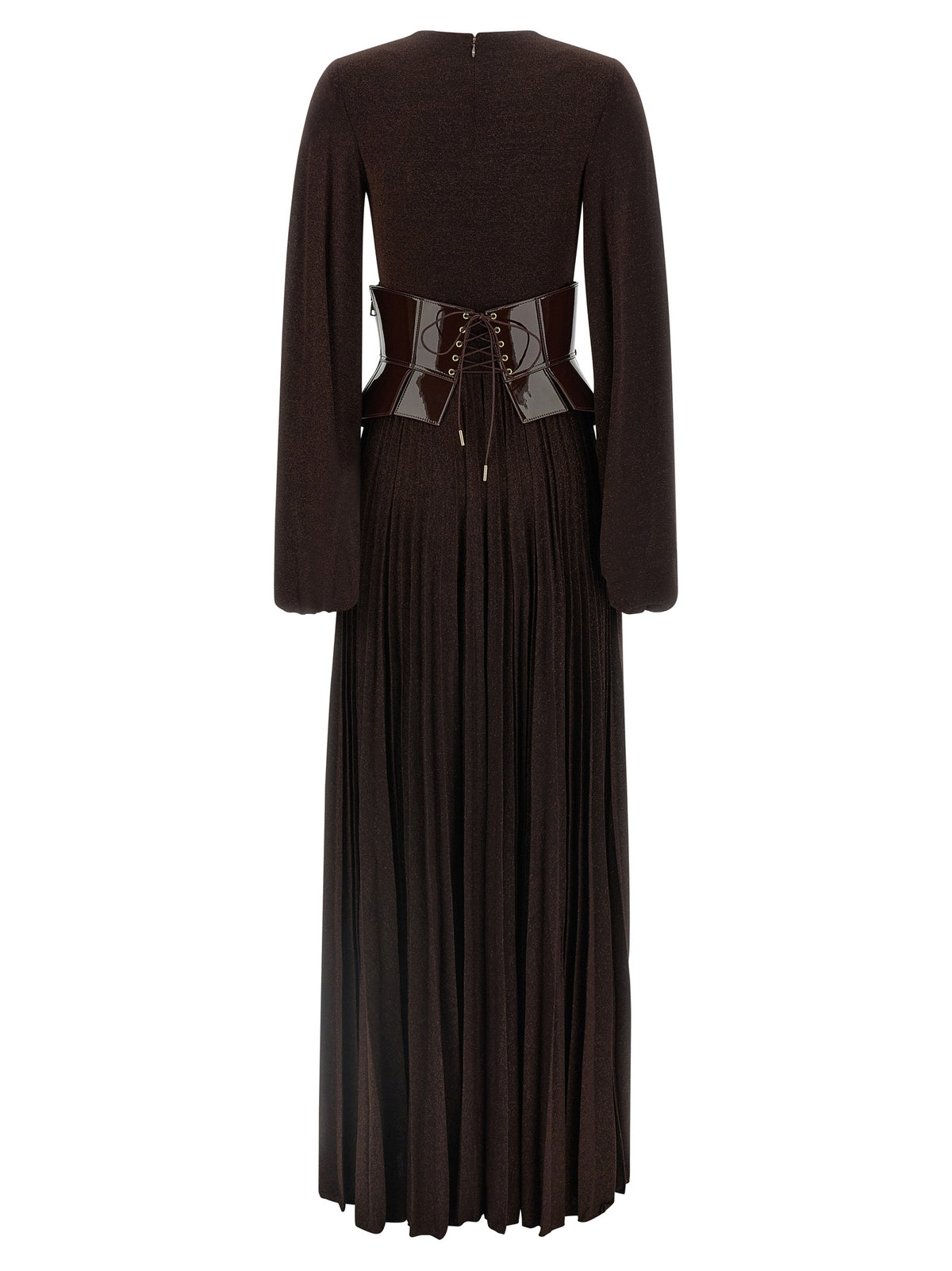 Elisabetta Franchi Brown Viscose Long Dress