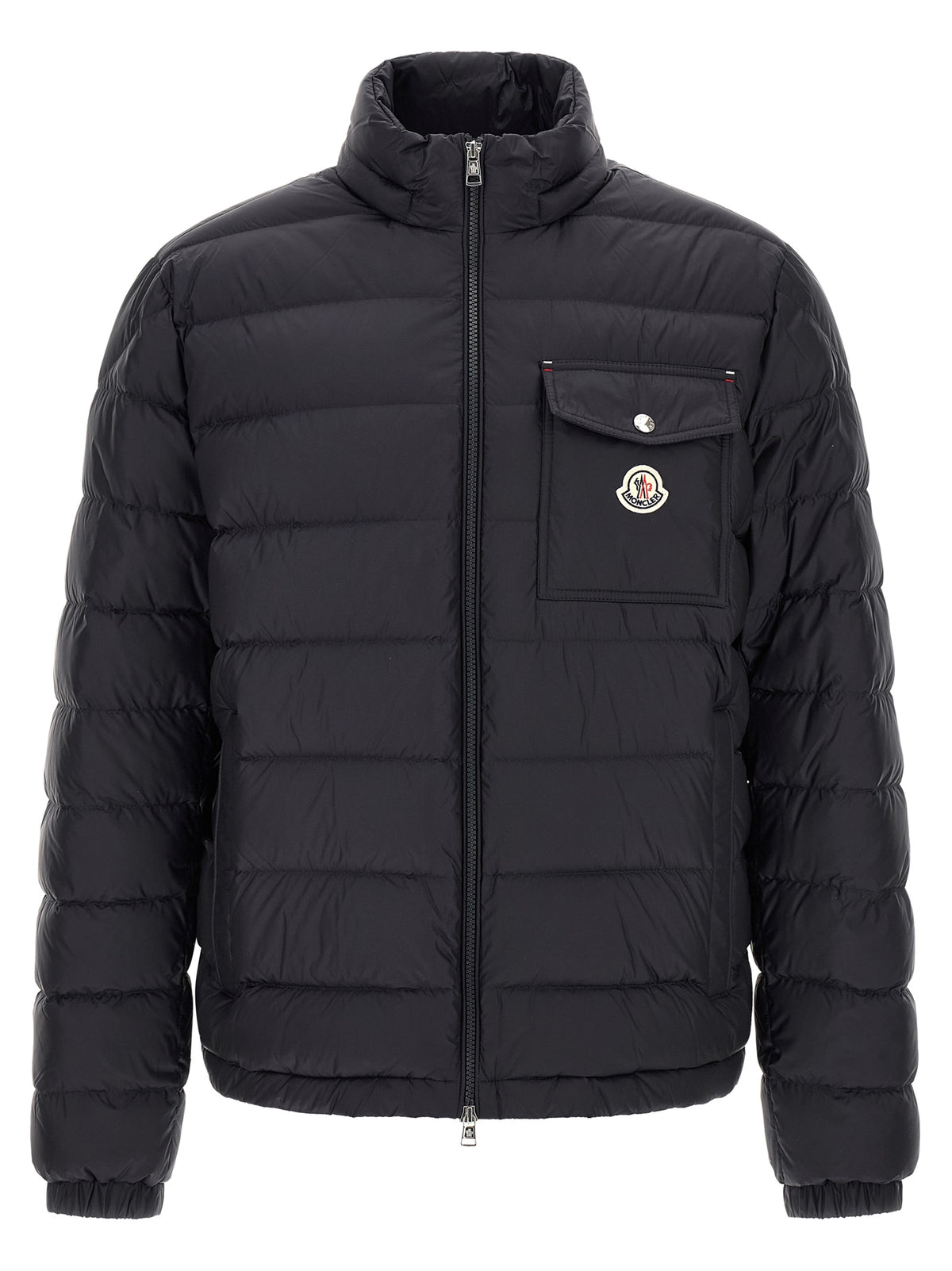 Moncler Blue Polyamide Full-Length Jacket