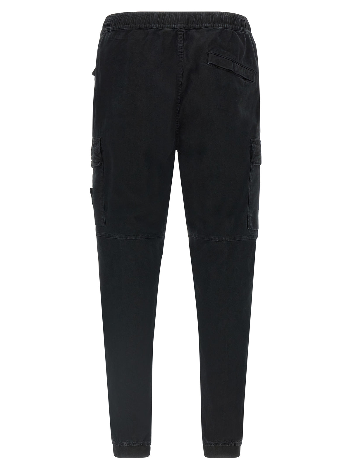 Stone Island Black Cotton Cargo Pants