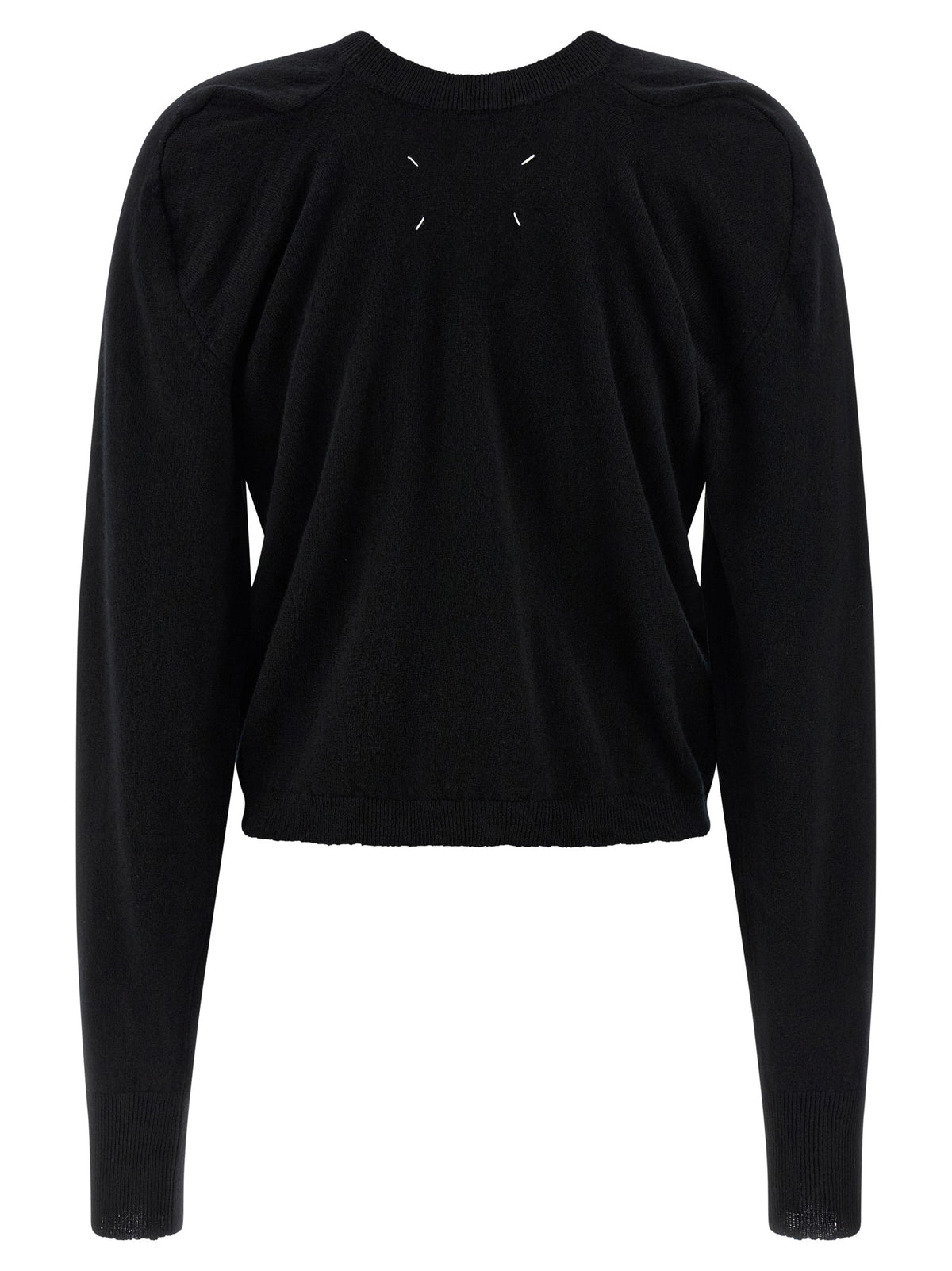 Maison Margiela Black Virgin Wool Cardigan