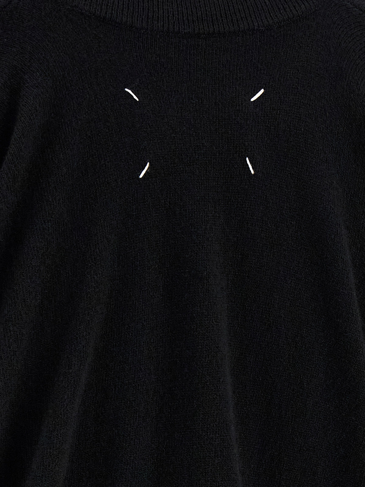 Maison Margiela Black Virgin Wool Cardigan