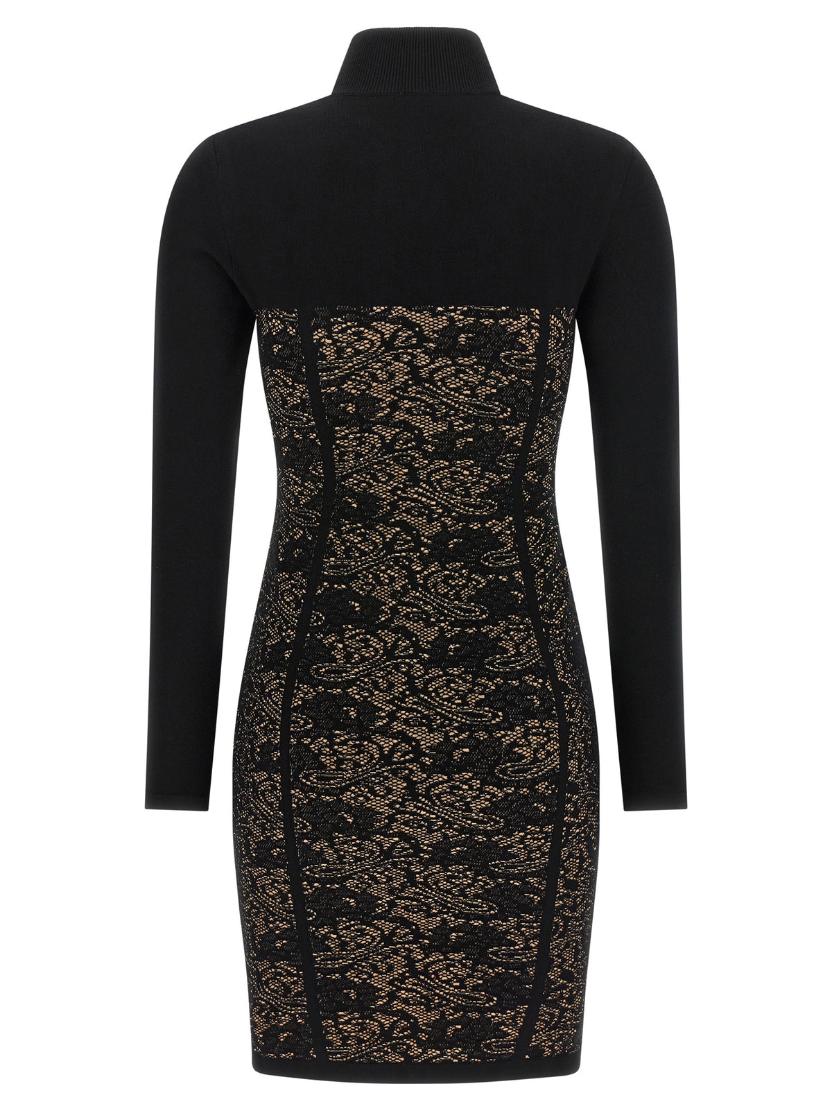 Elisabetta Franchi Black Viscose Short Dress