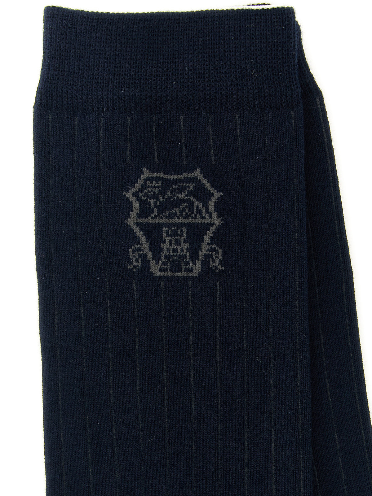 Brunello Cucinelli Blue Cotton Socks