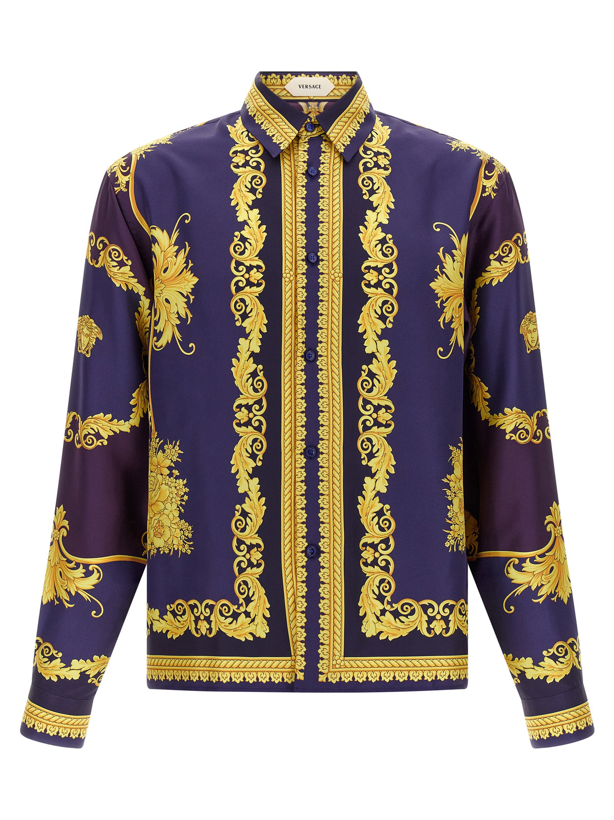 Versace Multicolor Silk Blouse