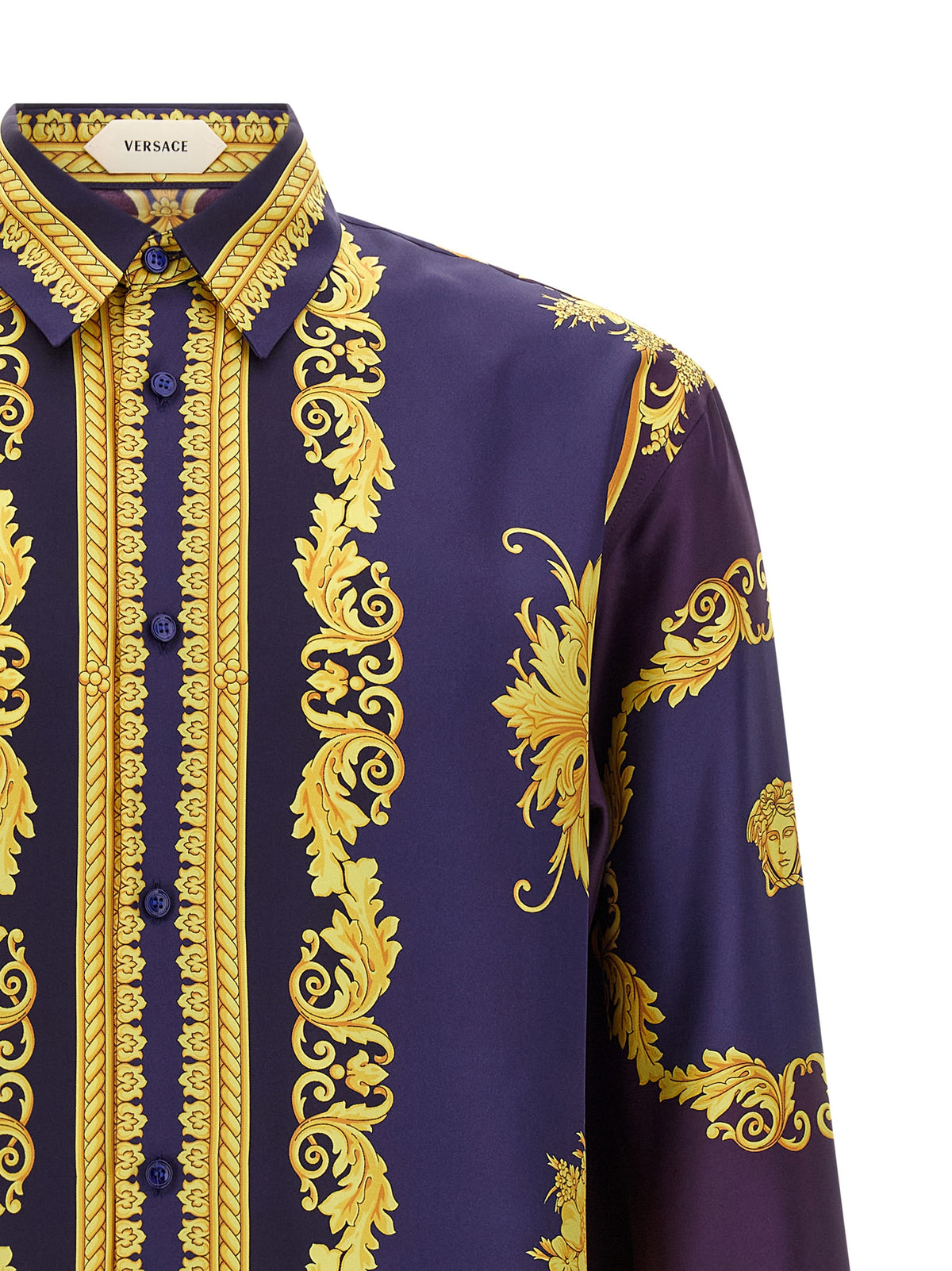 Versace Multicolor Silk Blouse