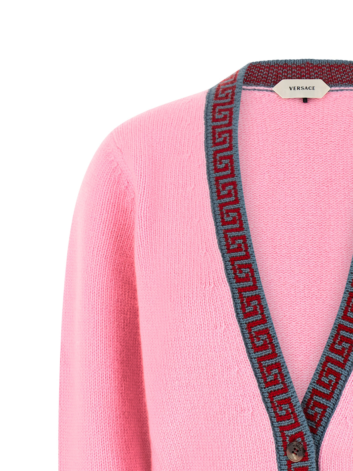 Versace Multicolor Virgin Wool Cardigan