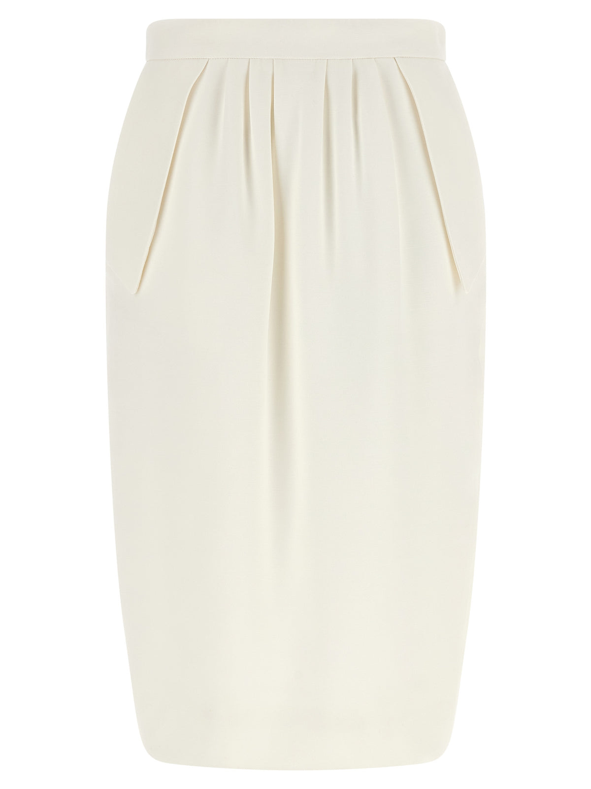 Stella McCartney White Polyester Midi Skirt