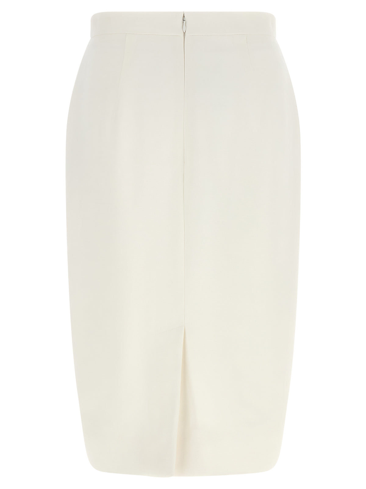 Stella McCartney White Polyester Midi Skirt