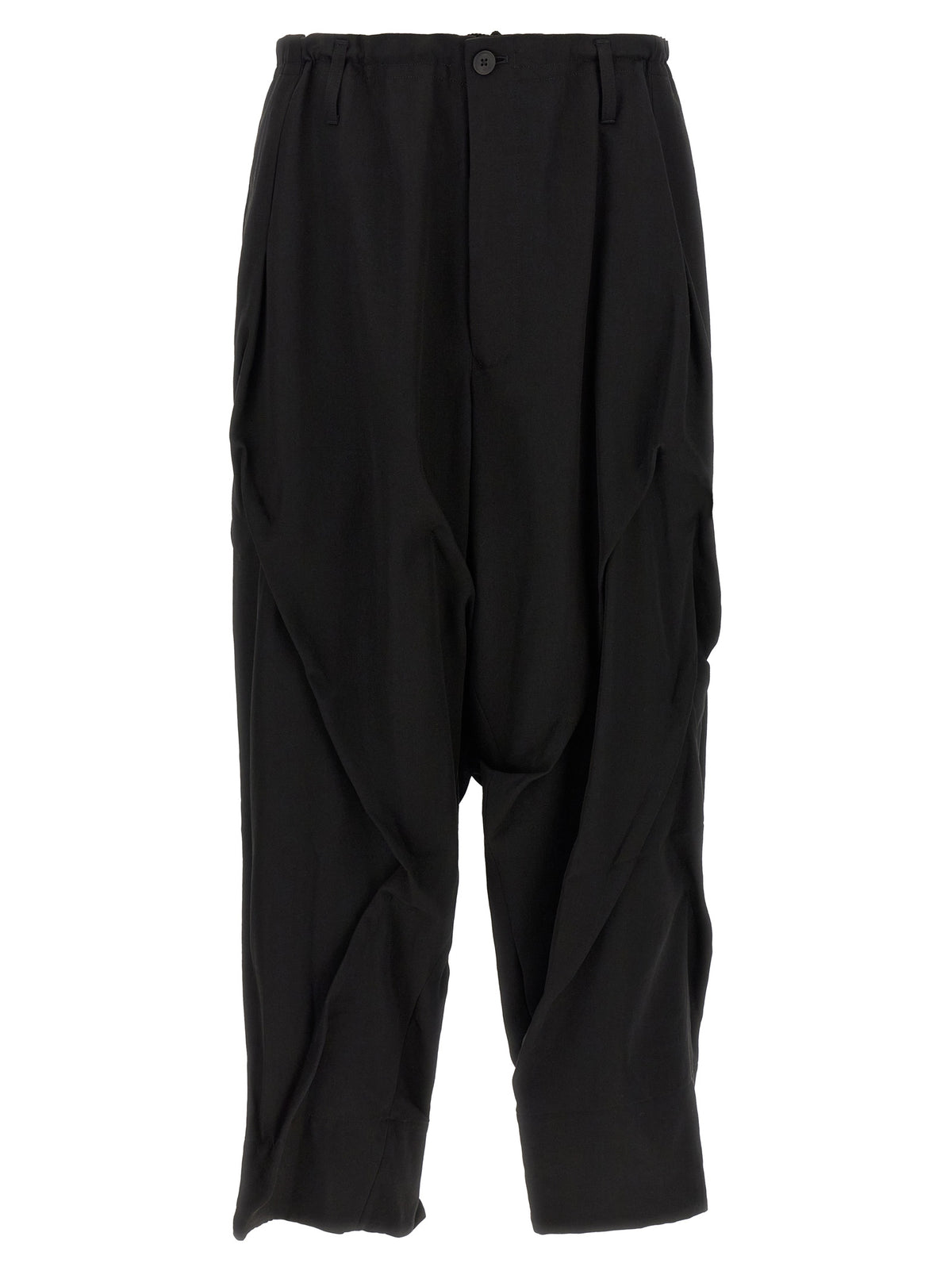 Yohji Yamamoto Black Wool Casual Pants