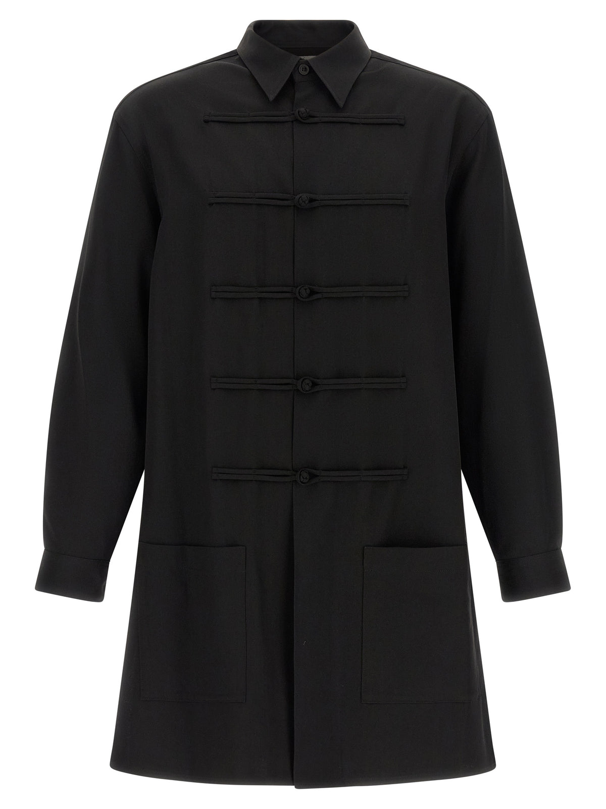 Yohji Yamamoto Black Wool Blouse