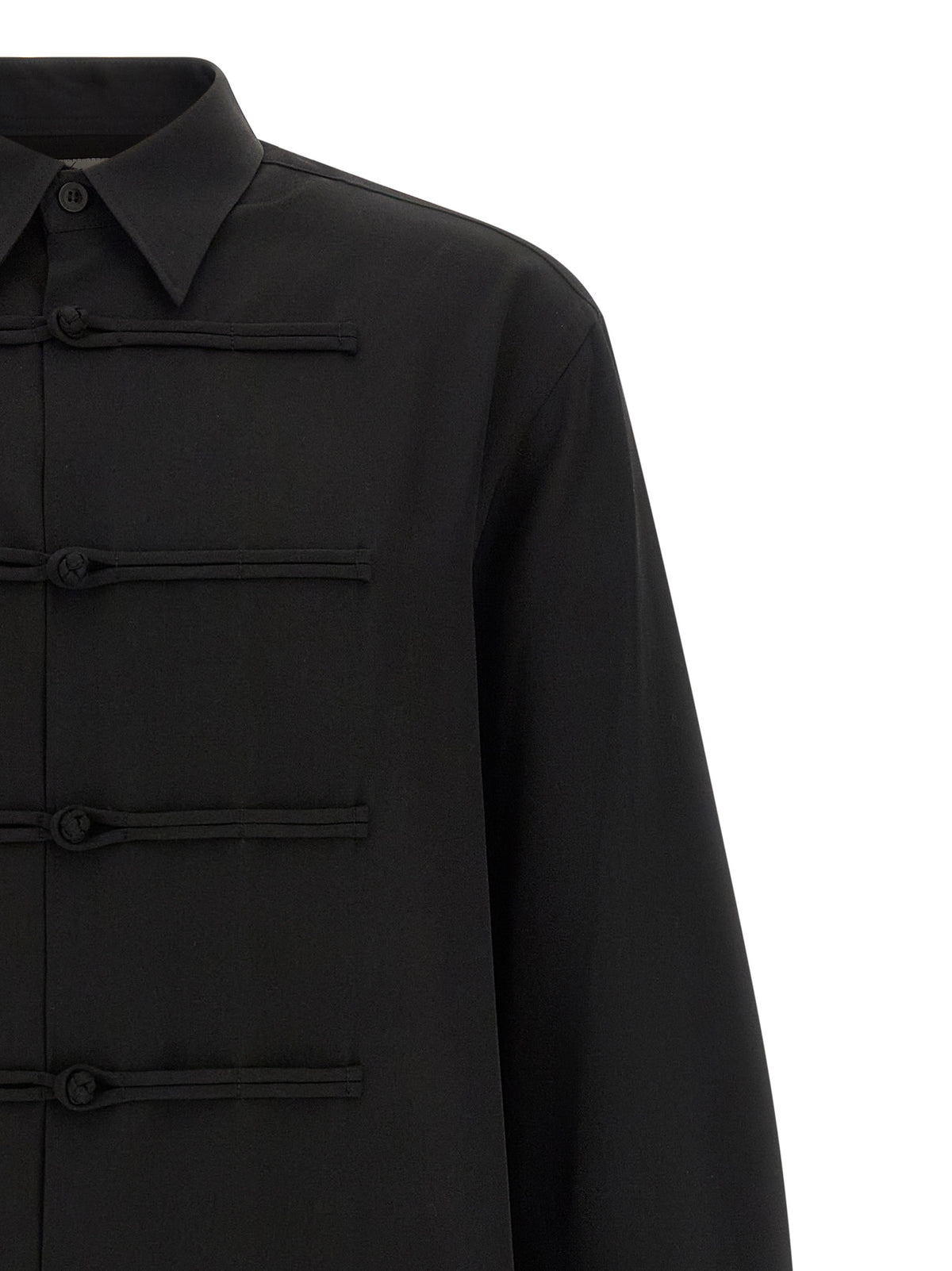 Yohji Yamamoto Black Wool Blouse