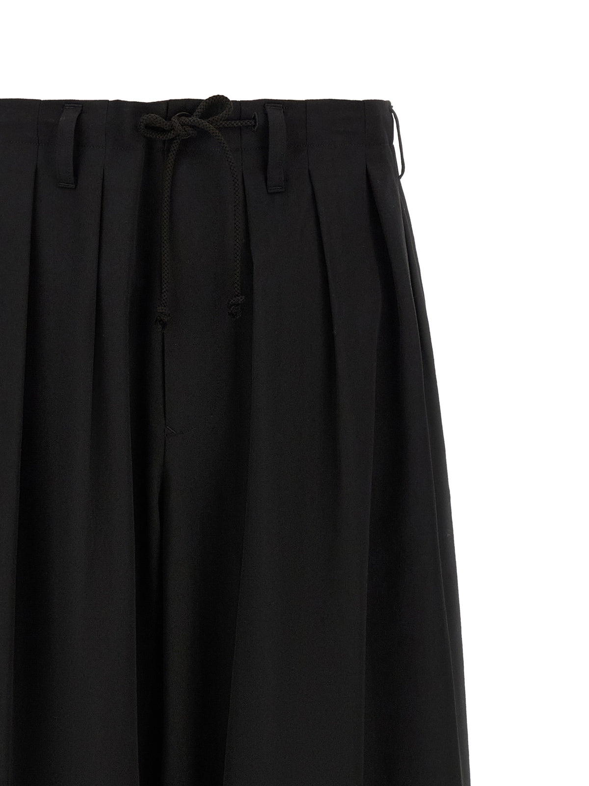 Yohji Yamamoto Black Wool Casual Pants