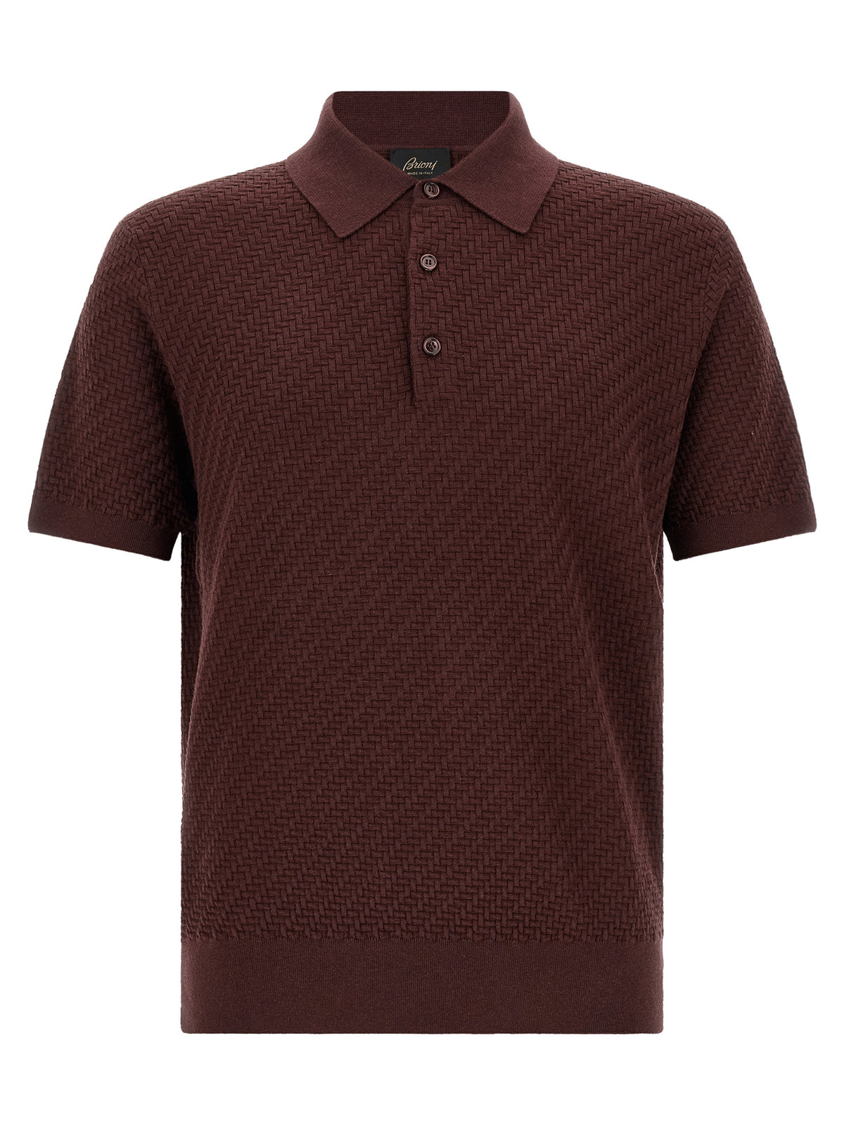 Brioni Purple Cotton Polo Shirt