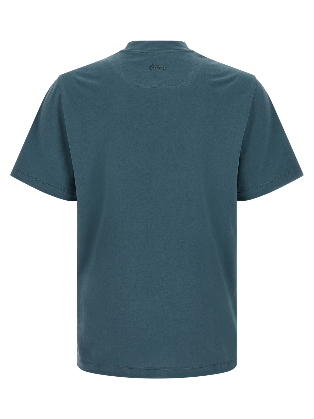 Brioni Blue Cotton T-Shirt