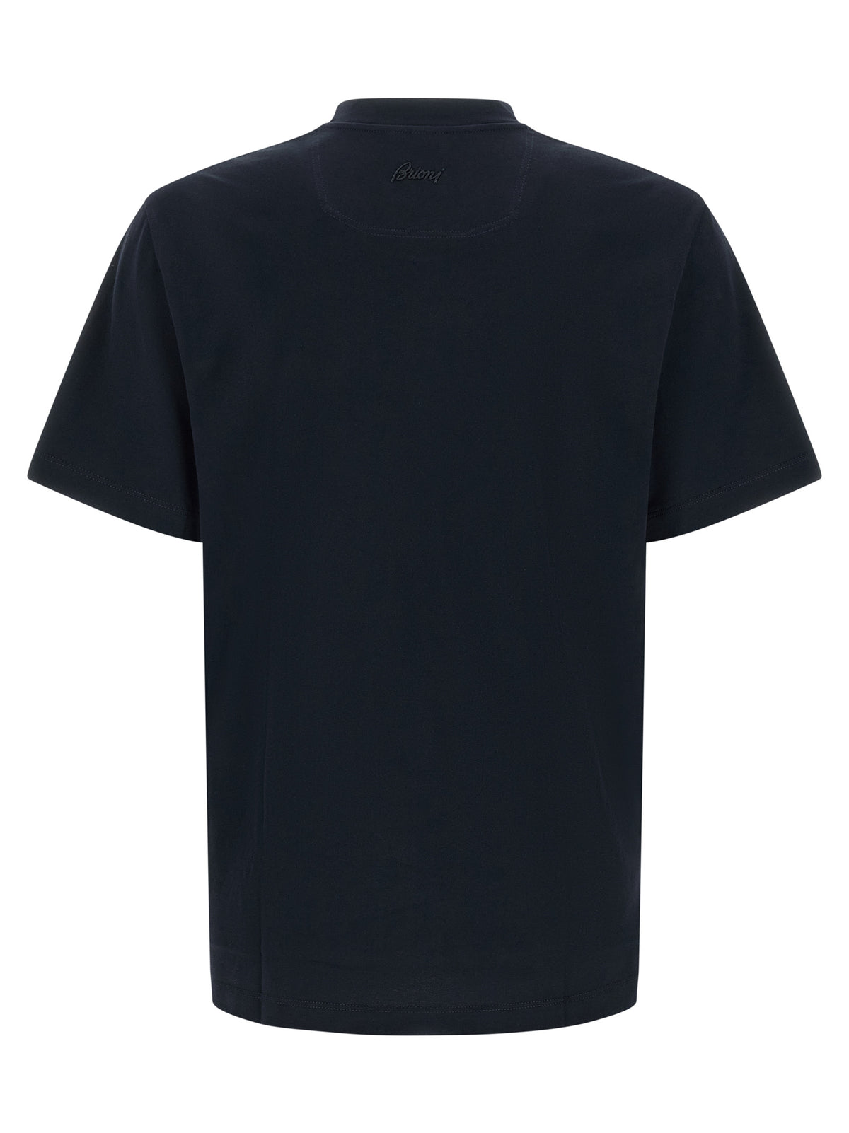 Brioni Blue Cotton T-Shirt