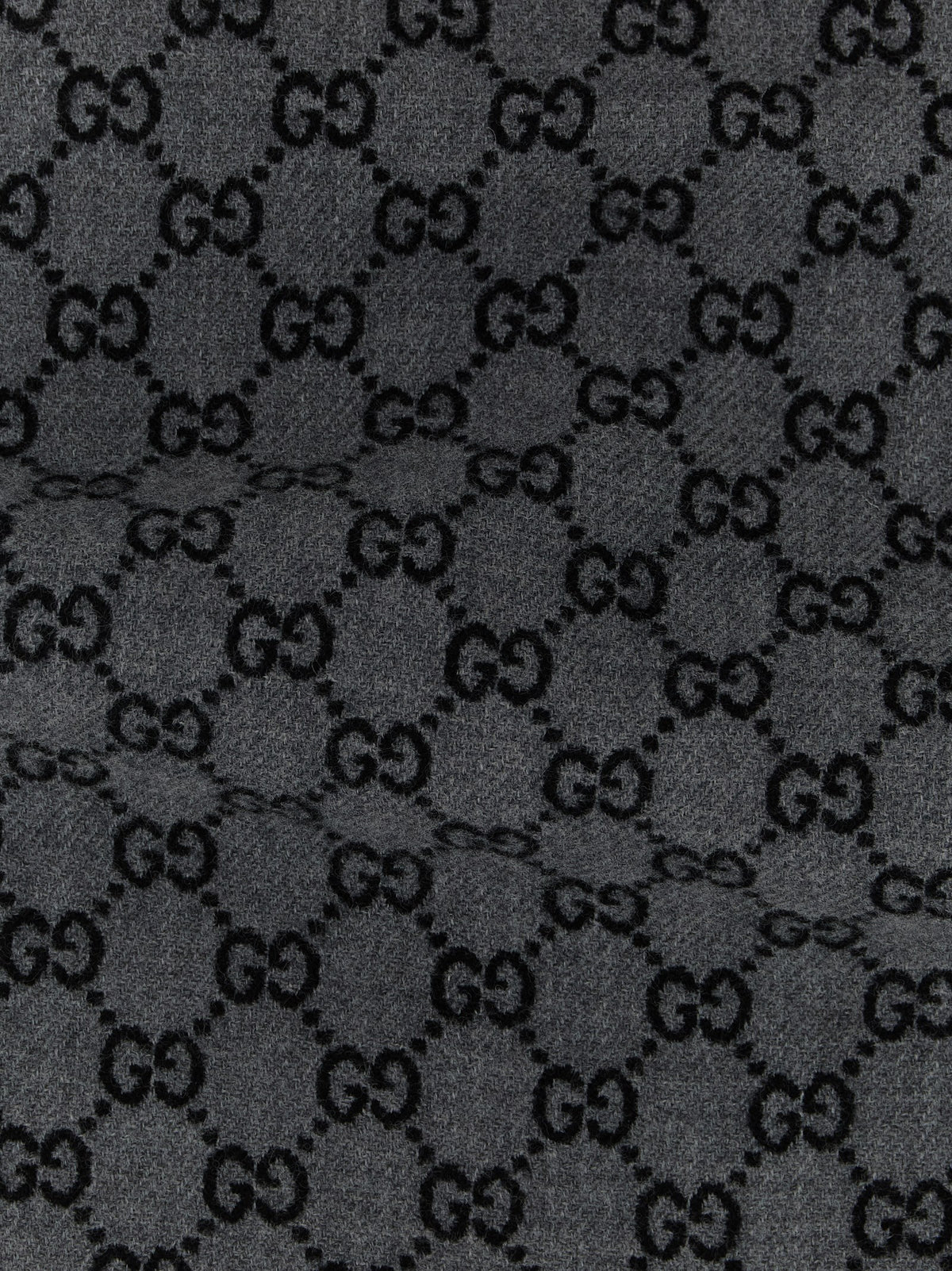 Gucci Gray Wool Scarf