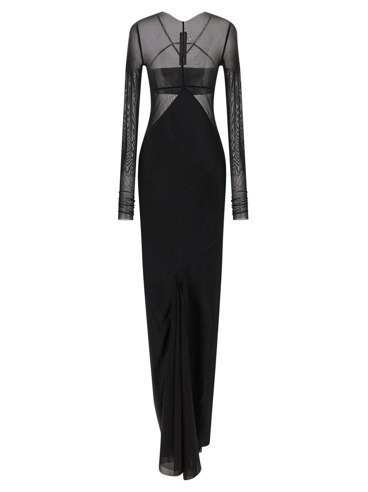 Rick Owens Black Nylon Long Dress