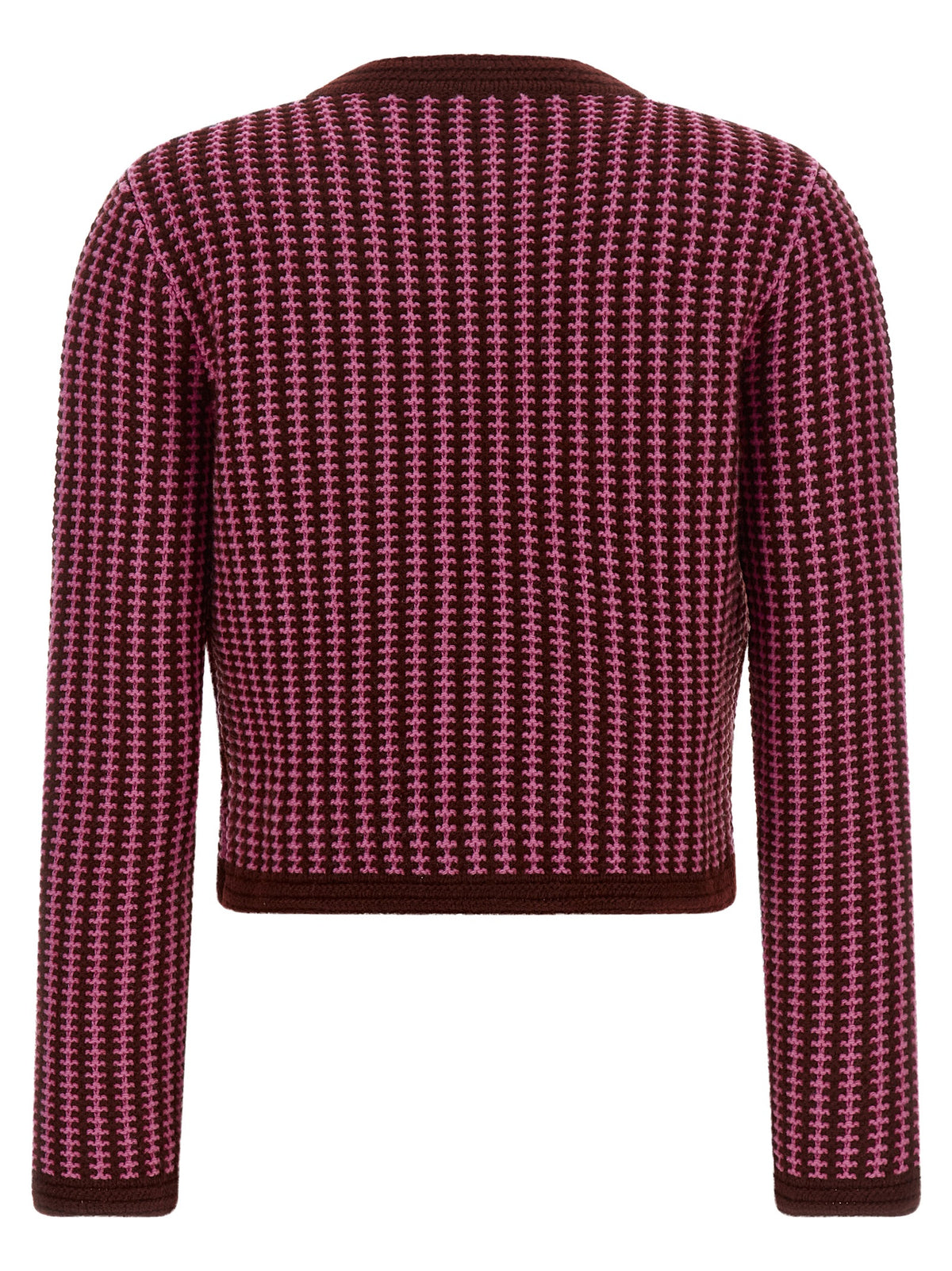 Versace Multicolor Virgin Wool Cardigan
