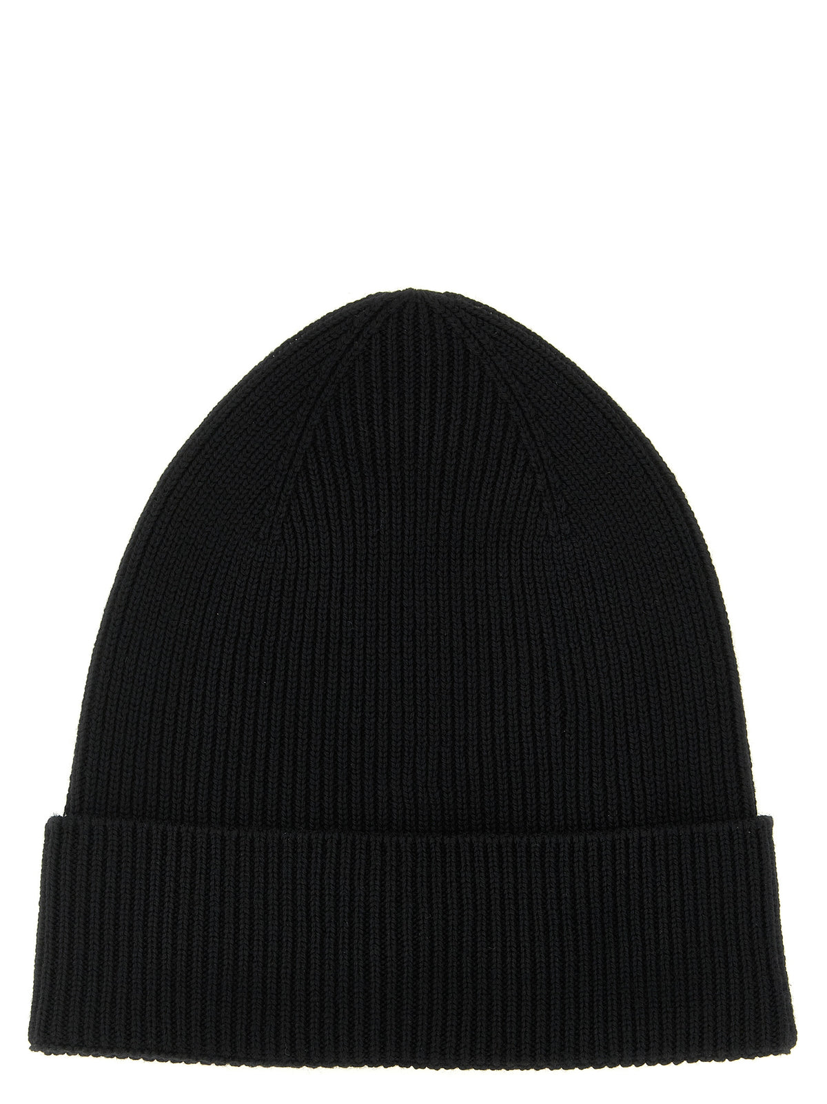 Moncler Black Virgin Wool Beanie