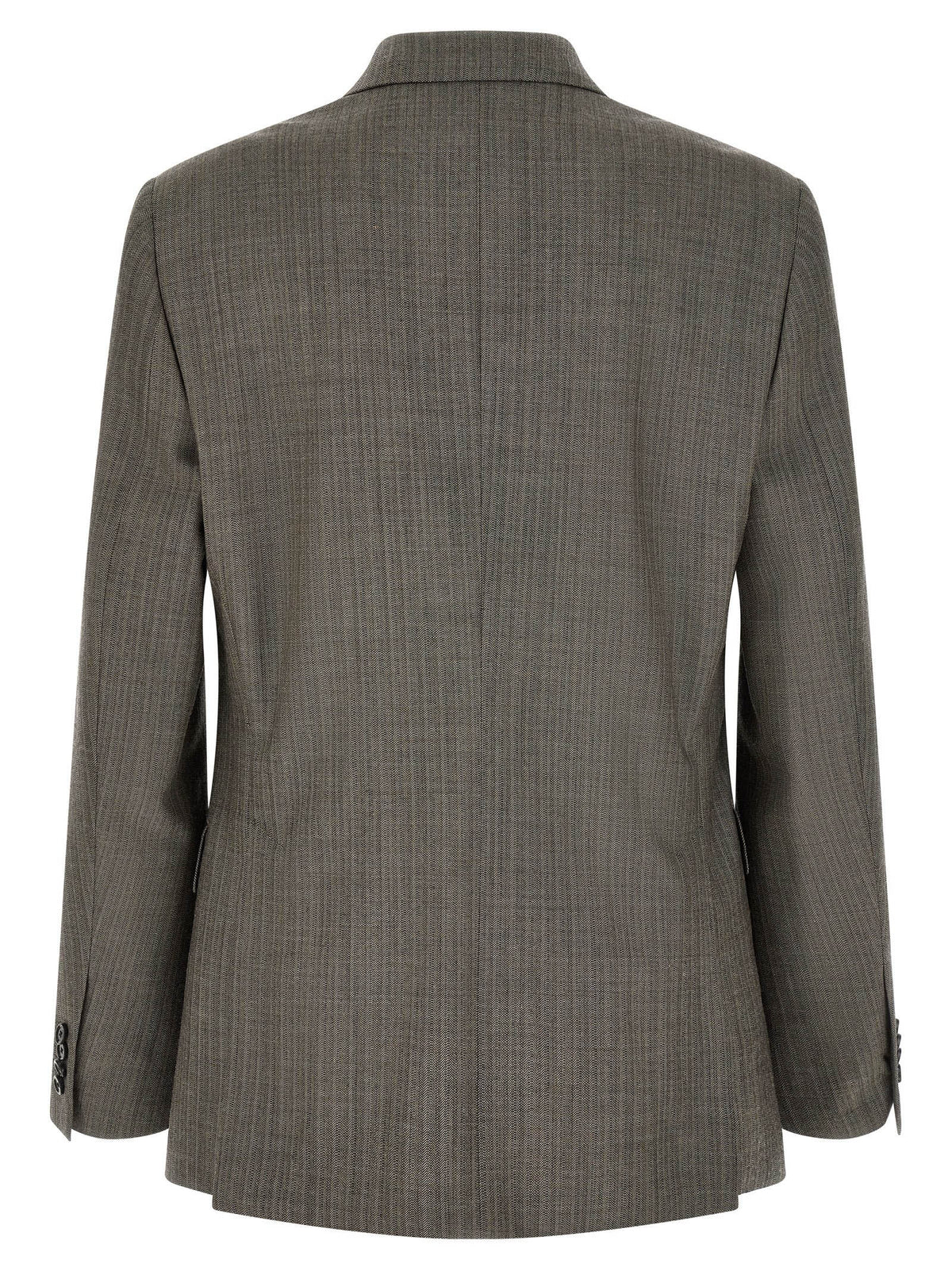 Lardini Gray Virgin Wool Two-Piece Suit