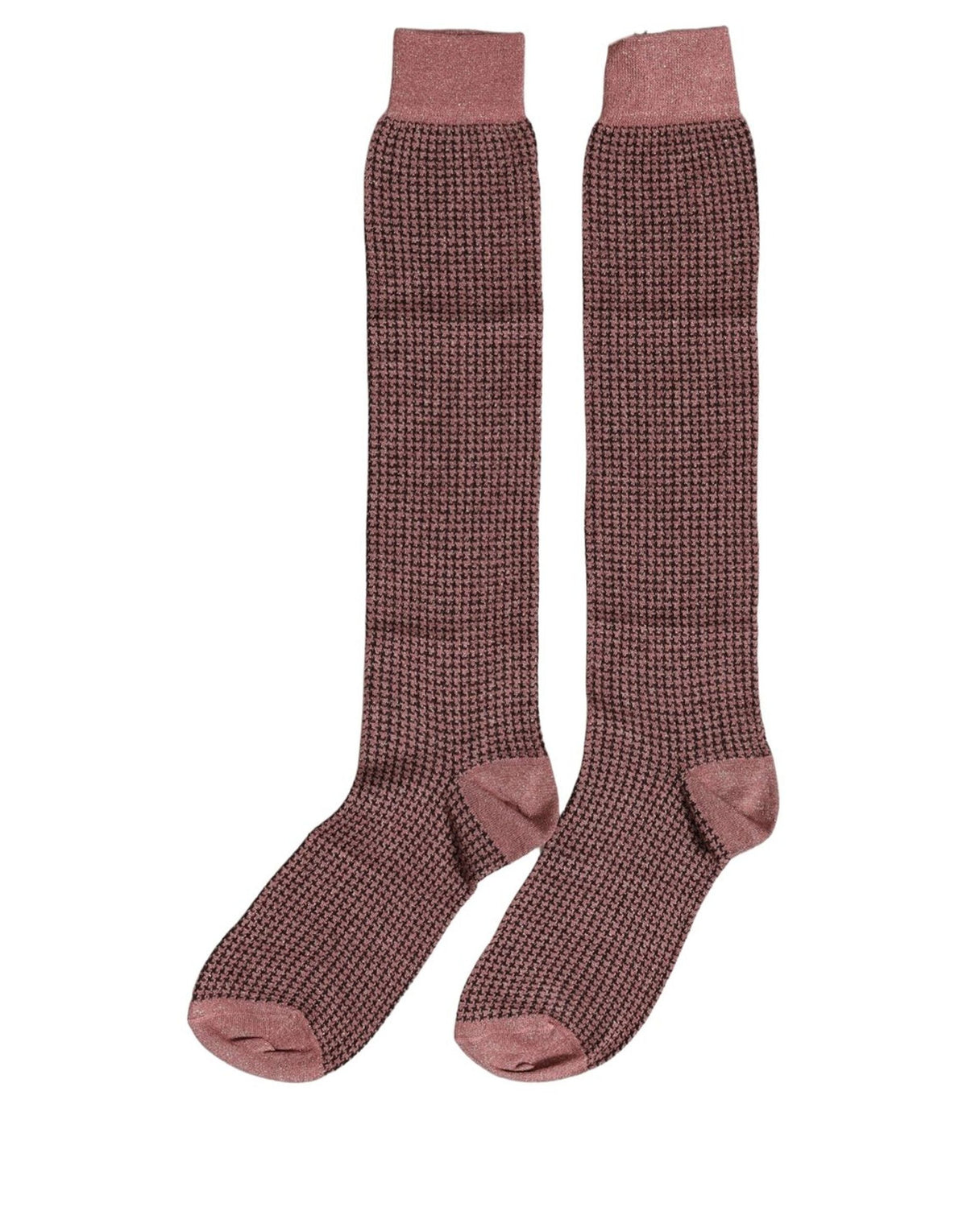 Dolce & Gabbana Dusty Pink Viscose Over The Calf Accessory Socks